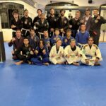 Gruppo di Brazilian Jiu Jitsu in kimono di Rolling JJ Novi Ligure